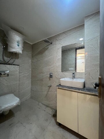Bathroom in 2 BHK Builder Floor at Chattarpur – for Rent