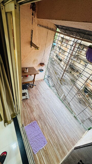 Balcony in 1 BHK Apartment at Raj Residency Kasarvadavali, Kasarvadavali – for Rent