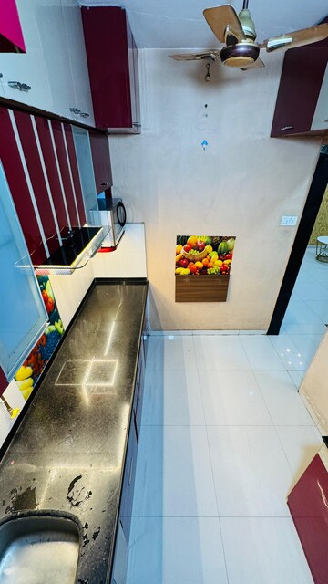 Kitchen in 1 BHK Apartment at Raj Residency Kasarvadavali, Kasarvadavali – for Rent