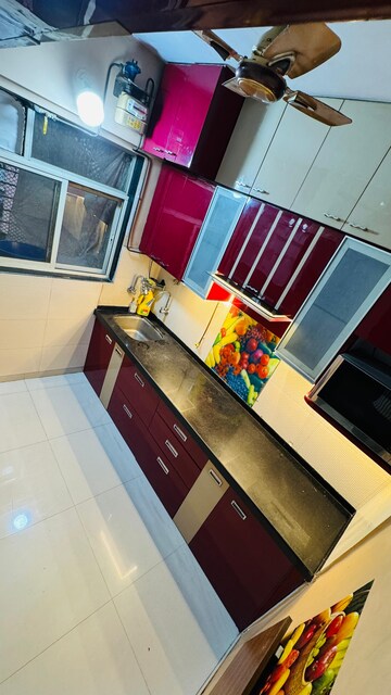 Kitchen in 1 BHK Apartment at Raj Residency Kasarvadavali, Kasarvadavali – for Rent
