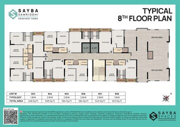Floor Plan in 2 BHK Apartment at Sayba Samriddhi, Chembur – for Sale