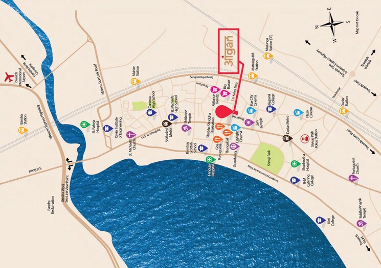 Map Location, matunga west 2 Bedroom 672 Sq.Ft. Apartment In Matunga West Mumbai 8835490