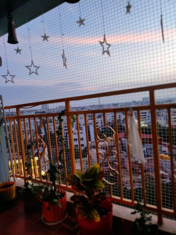 Balcony in 2.5 BHK Apartment at Prestige Gulmohar, Horamavu – for Rent