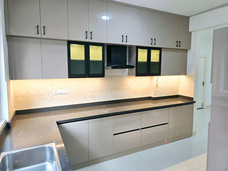 Kitchen, l-t-raintree-boulevard 3.5 Bedroom 1980 Sq.Ft. Apartment In Hebbal Bangalore 8835564