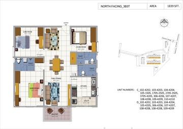 Master Plan in 3 BHK Apartment at Urbanrise The World of Joy, Miyapur – for Sale