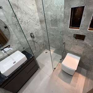 Bathroom in 4 BHK Builder Floor at Sushant Lok 3, Sector 57 – for Sale