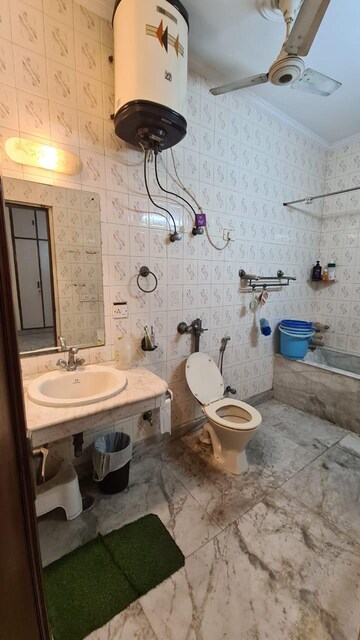 Attached Bathroom in 3 BHK Builder Floor at Greater Kailash ii – for Rent