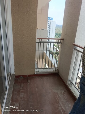 Balcony in 3.5 BHK Apartment at Rishita Manhattan, Gomti Nagar – for Rent