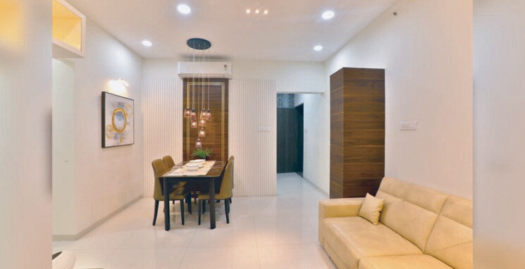 Living Room, kumar-palmsprings 2 Bedroom 1125 Sq.Ft. Apartment In Undri Pune 8835831