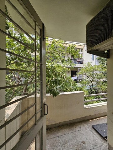 Balcony in 3 BHK Builder Floor at Auram Floor, South City 2 – for Rent