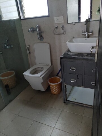 Bathroom in 2 BHK Apartment at Nyati Equatorial II, Bavdhan – for Rent