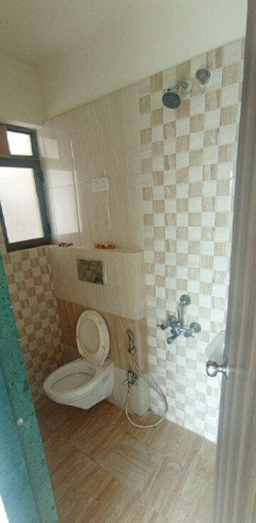 Bathroom in 1 BHK Apartment at Man Opus, Mira Road – for Rent