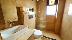 Bathroom in 3 BHK Builder Floor at Suncity Vatsal Valley, Gwal Pahari – for Sale