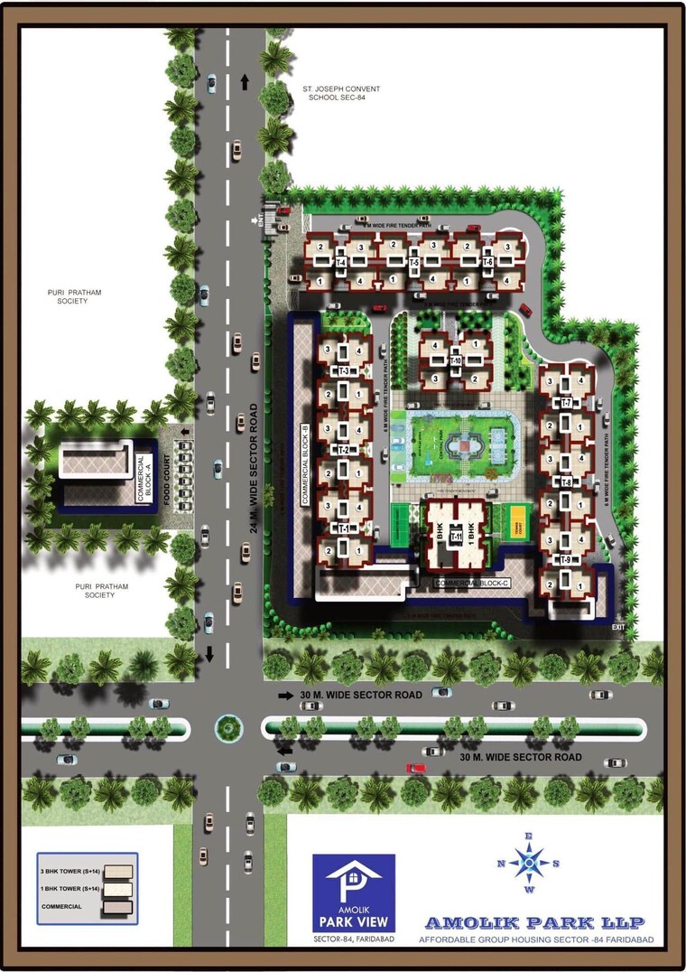Master Plan, sector 84 3 Bedroom 815 Sq.Ft. Apartment In Sector 84 Faridabad 8836131
