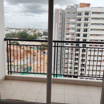 Balcony in 1 BHK Apartment at Adarsh Greens, Kogilu – for Rent