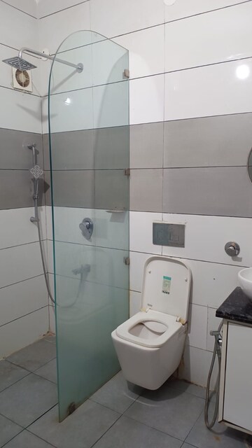 Bathroom in 2 BHK Builder Floor at Orchid Island, Sector 51 – for Rent