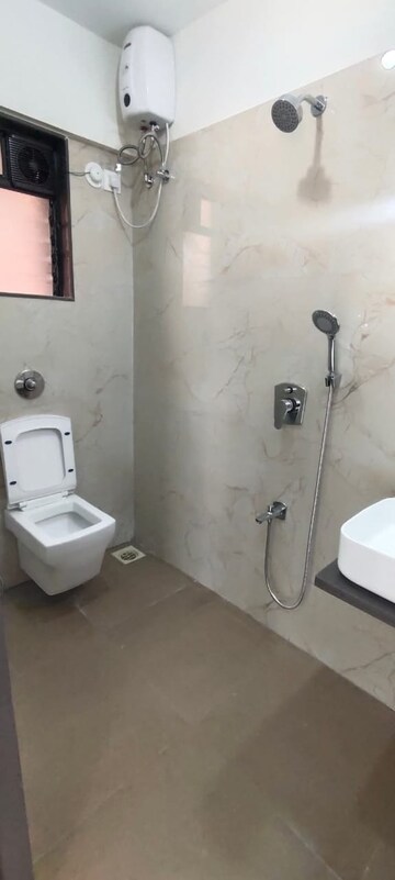 Bathroom in 2 BHK Apartment at Chaitanya Anand Lunkhod CHSL, Andheri West – for Rent
