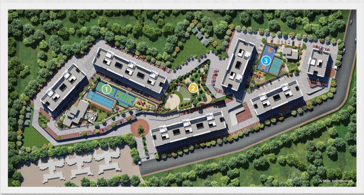 3 BHK + Study Room 1688 Sq.Ft. Apartment in Nyati Esteban