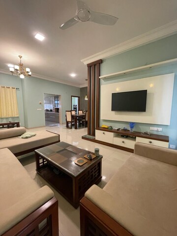 Living Room in 3 BHK Apartment at Florence Nightingale Lane, Green Park – for Sale