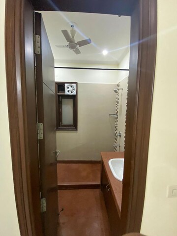 Building Lobby in 3 BHK Builder Floor at Sushant Lok I – for Rent