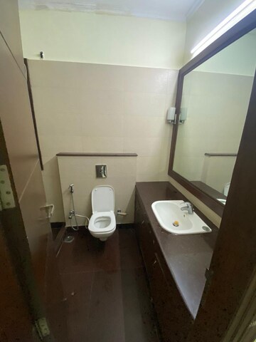 Bathroom in 3 BHK Builder Floor at Sushant Lok I – for Rent
