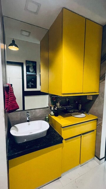 Bathroom in 3 BHK Apartment at Safal Nav Parmanu CHS, Chembur – for Rent