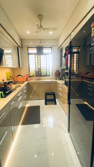 Kitchen in 3 BHK Apartment at Safal Nav Parmanu CHS, Chembur – for Rent