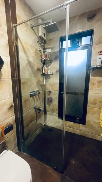 Bathroom in 3 BHK Apartment at Safal Nav Parmanu CHS, Chembur – for Rent