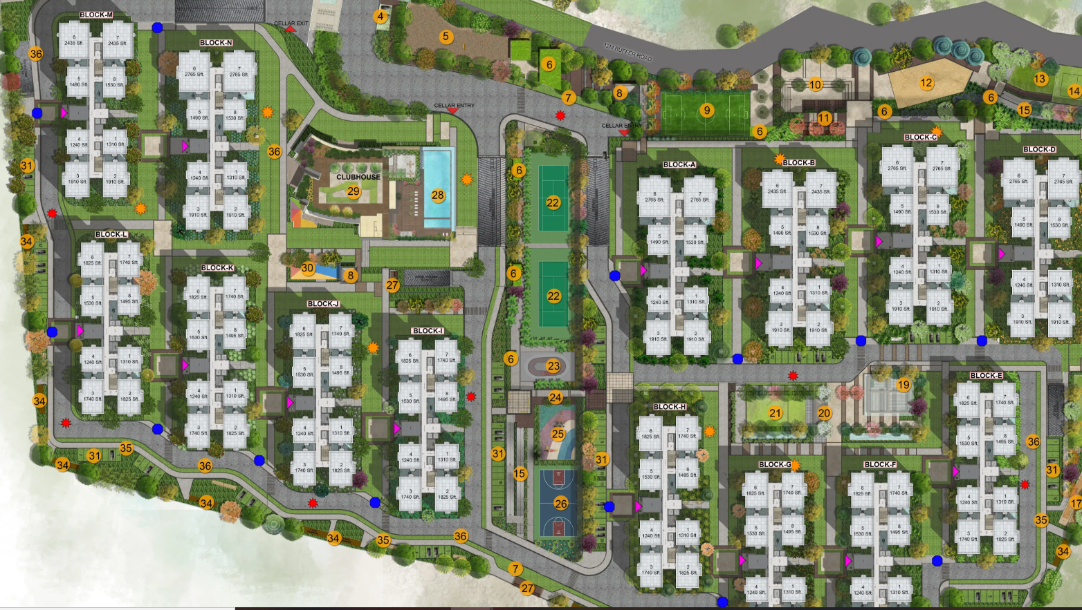 2 BHK + Pooja Room Apartment For Rent in Greenmark Mayfair Apartments