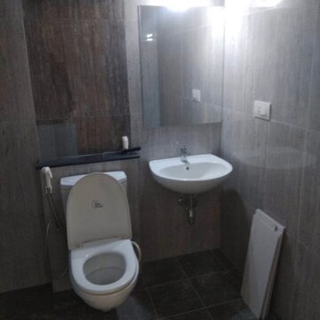 Bathroom in 2.5 BHK Apartment at Mantri Lithos, Thanisandra – for Rent