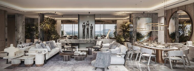 Living Room, abil-castel-royale 4 Bedroom 3267 Sq.Ft. Apartment In Bhosale Nagar Pune 8836737