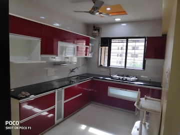 Kitchen in 3 BHK Apartment at Mokate Tower, Bhusari Colony – for Rent