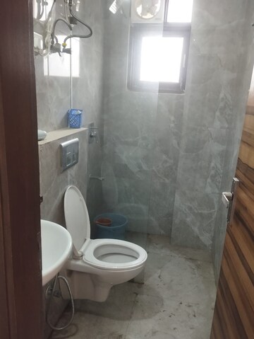 Bathroom in 1 BHK Builder Floor at Saket – for Rent