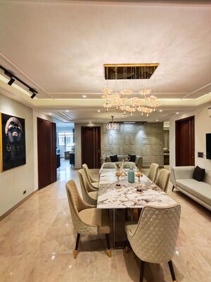 Living Room in 4 BHK Builder Floor at S S Southend, Sector 49 – for Sale