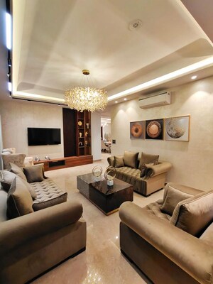 Living Room in 4 BHK Builder Floor at S S Southend, Sector 49 – for Sale