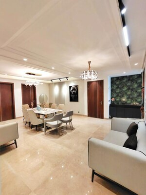 Living Room in 4 BHK Builder Floor at S S Southend, Sector 49 – for Sale