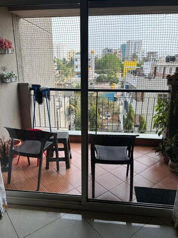 Balcony in 3 BHK Apartment at Mantri Lithos, Thanisandra – for Rent