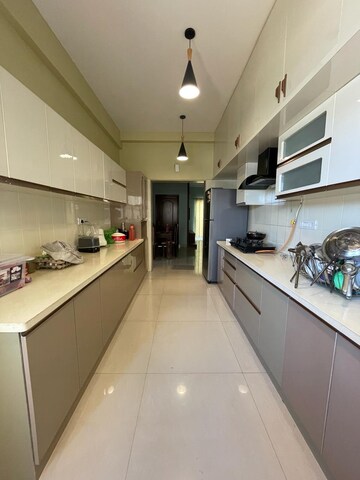 Kitchen in 1 BHK Builder Floor at Kopar Khairane Sector 20 – for Rent