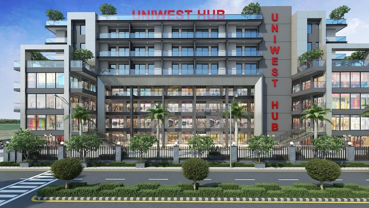 Exterior View, uniwest-hub Studio 525 Sq.Ft. Apartment In Sector 22d Yamuna Expressway Greater Noida 8837017