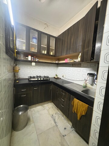 Kitchen in 2 BHK Builder Floor at Malviya Nagar – for Rent