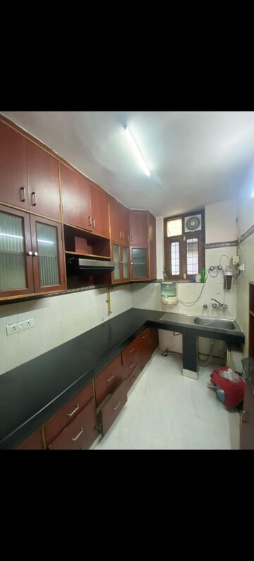 Kitchen in 2 BHK Builder Floor at Saket – for Rent