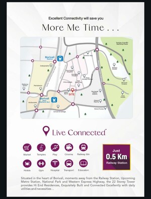 1 BHK Apartment – Map Location View at Rishabh Sadhana, Borivali East - for Sale