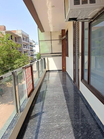 Balcony in 3 BHK Builder Floor at Malviya Nagar – for Rent