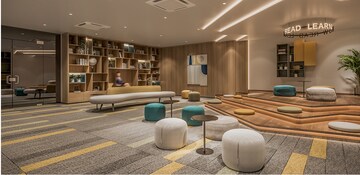 Living Room in 4 BHK Apartment at Vesu – for Sale