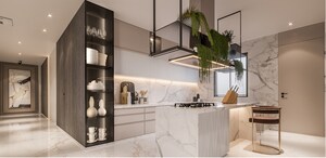 Kitchen in 4 BHK Apartment at Vesu – for Sale