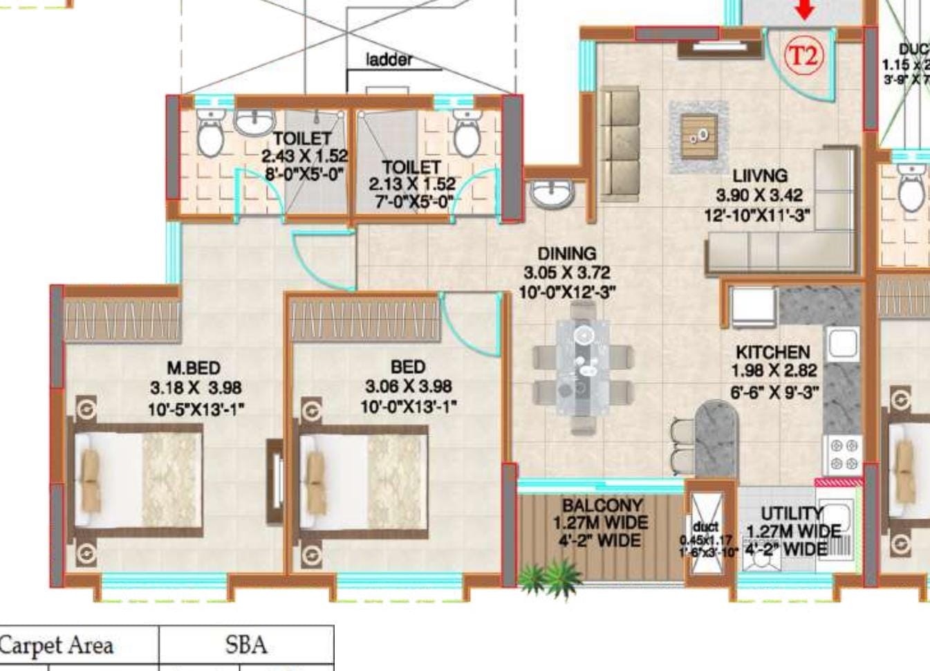 2 BHK Apartment For Sale in Ahad Serenity