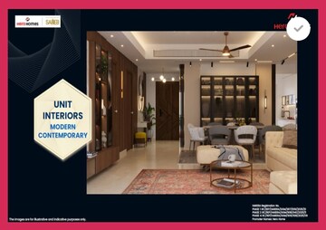 Living Room in 3 BHK Apartment at Hero Homes Palatial, Sector 104 – for Sale