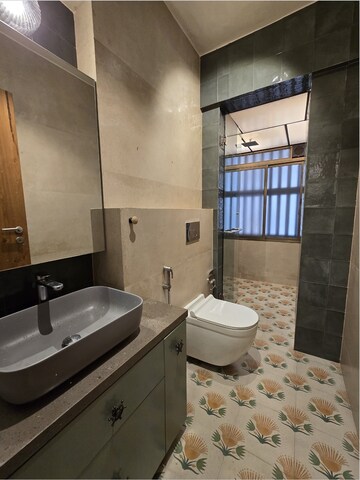 Bathroom in 2 BHK Apartment at Bandra West – for Rent