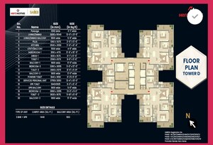 Master Plan in 4 BHK Apartment at Hero Homes Palatial, Sector 104 – for Sale