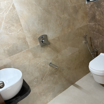 Bathroom in 1 BHK Apartment at Mohite Marvel, Tps Colony – for Rent